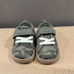 Kids Green Camouflage Sneakers
